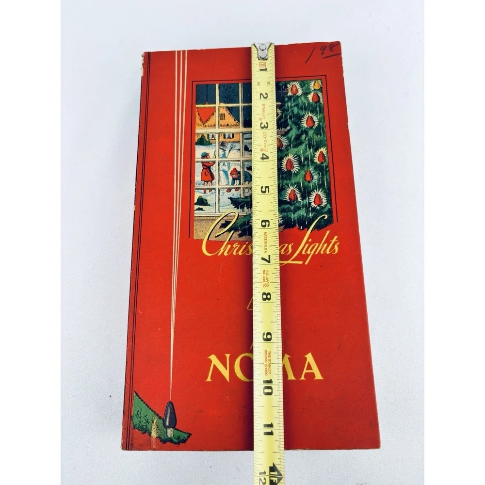 Vintage NOMA Christmas Lights #3010 Original Box MCM Holiday 1930s- 1940s Works